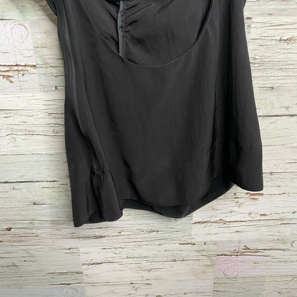 Prada black blouse bow top size 40 /6 - Picture 8 of 12
